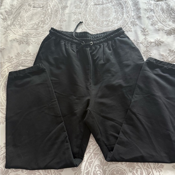 MESHKI womens black cotton joggers L - Picture 7 of 8